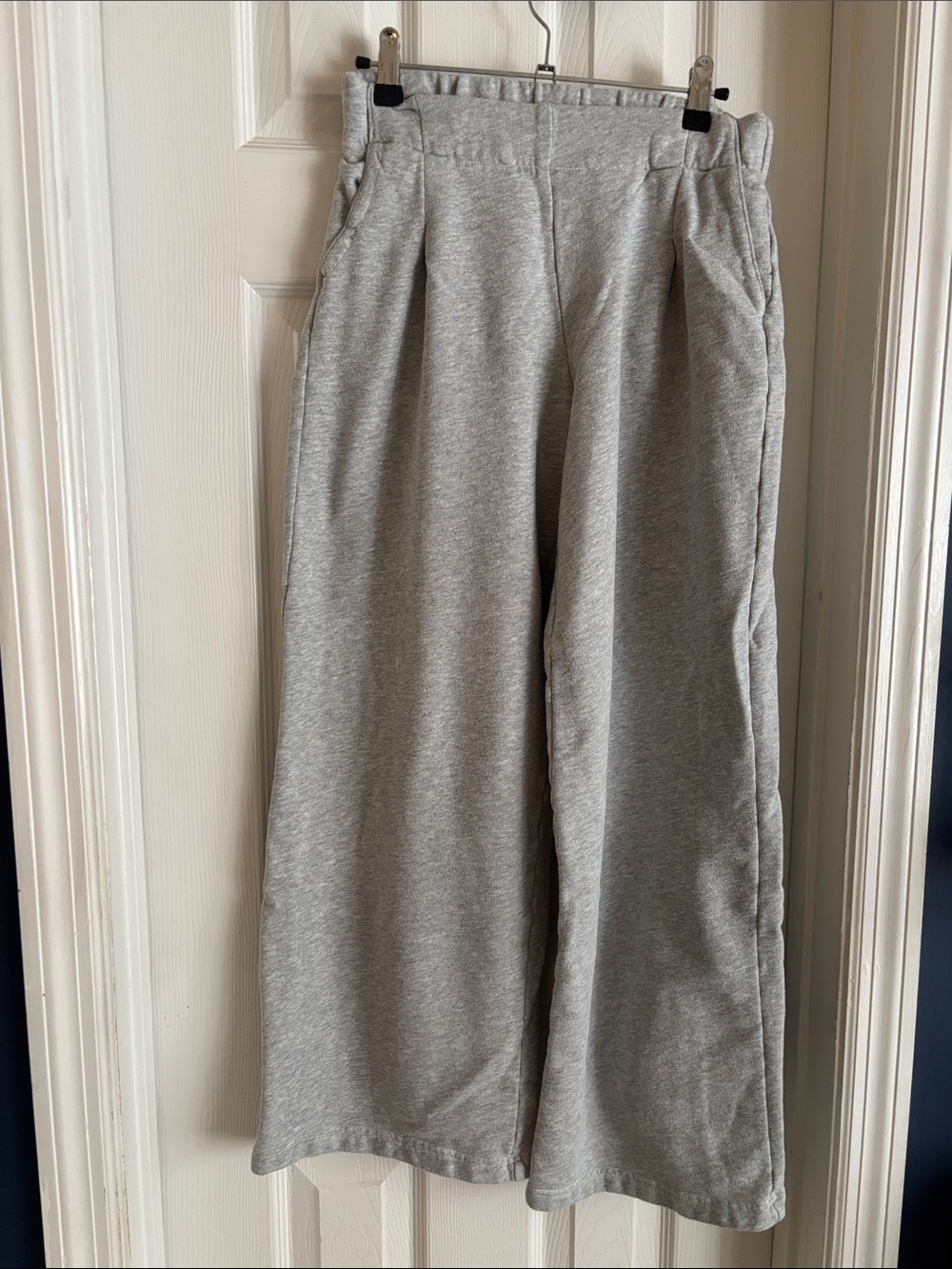 Aerie Wide-Leg Gray Sweatpants